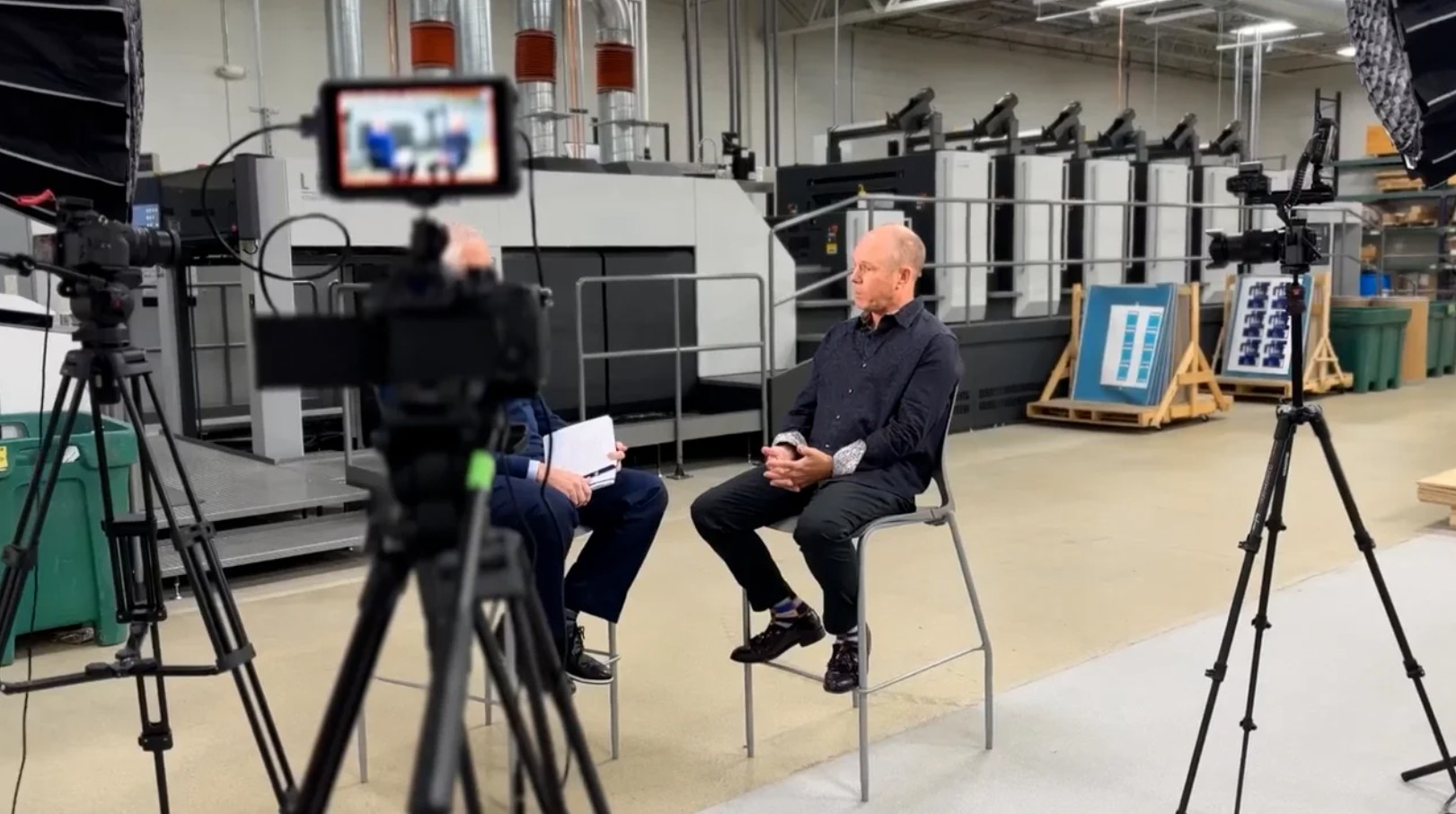 Documentary style video interview